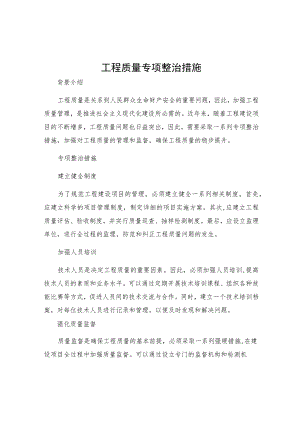 工程质量专项整治措施.docx