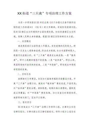 街道“三只禽”专项智力工作方案.docx