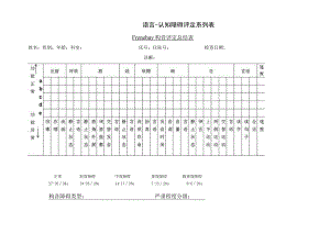 康复医学科-Frenchay构音评定总结表.docx