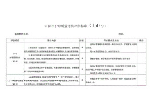 江阳市护理质量考核评价标准.docx