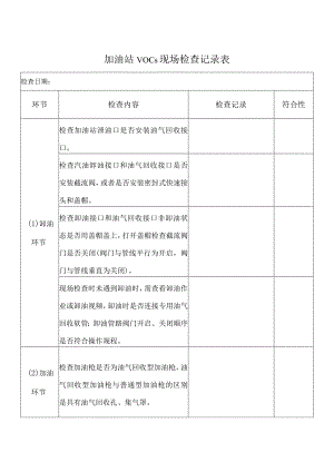 加油站VOCs现场检查记录表.docx