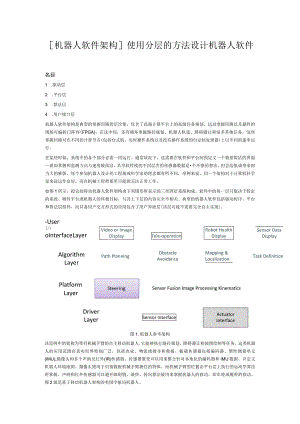 使用分层的方法设计机器人软件.docx