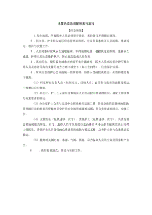 医院护理地震的应急调配预案与流程.docx