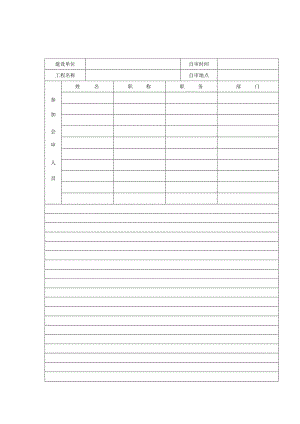 施工图纸自审记录.docx