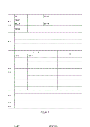 岗位职责科员（模板）.docx