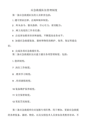 应急救援队伍管理制度.docx