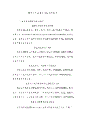 肱骨头坏死围手术期康复指导.docx