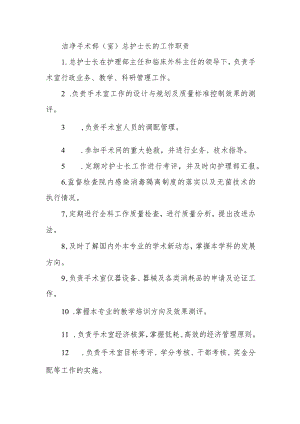洁净手术部（室）总护士长的工作职责.docx