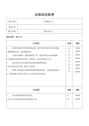 凉菜岗位职责.docx