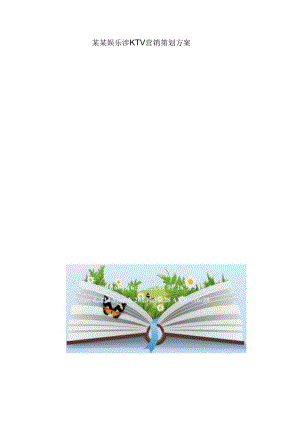 某某娱乐业KTV营销策划方案.docx
