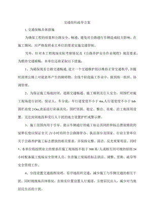 交通组织疏导方案.docx