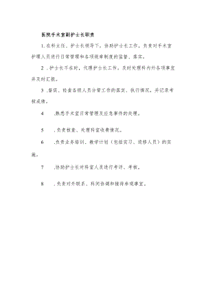 医院手术室副护士长职责.docx
