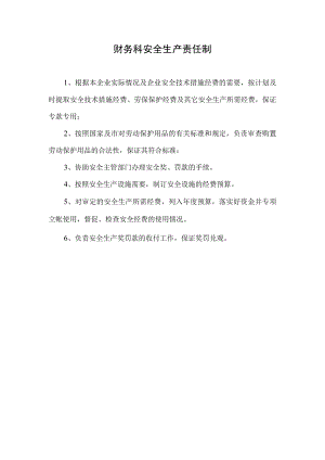 财务科安全生产责任制.docx