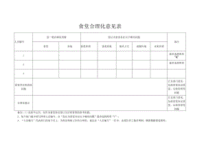 食堂合理化意见表.docx