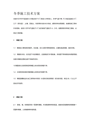 冬季施工技术方案.docx
