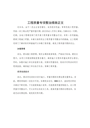 工程质量专项整治措施正文.docx