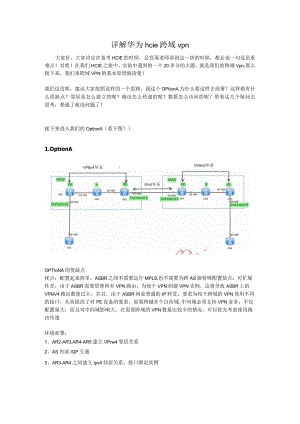 详解华为HCIE跨域Vpn解决方案.docx