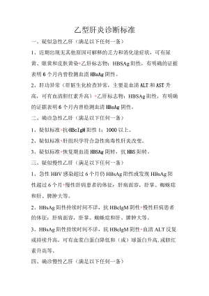 乙型肝炎诊断标准.docx