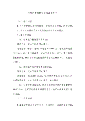 模型消毒操作指引及注意事项.docx
