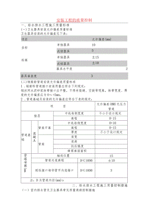 安装工程的质量控制.docx