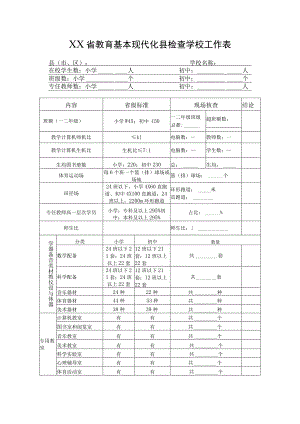 检查学校工作表-现代化.docx