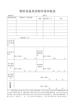物资设备类采购申请审批表.docx