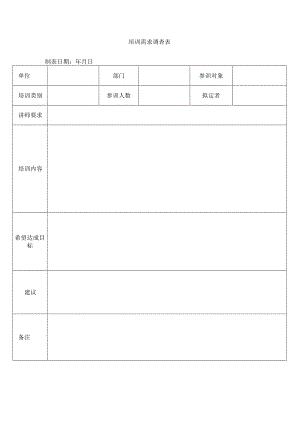 培训需求调查表.docx