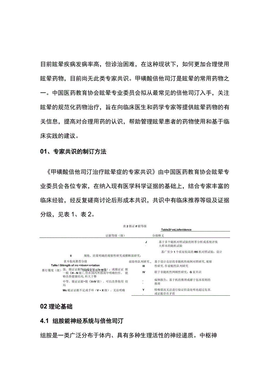 甲磺酸倍他司汀治疗眩晕症的专家共识2023（最全版）.docx_第1页