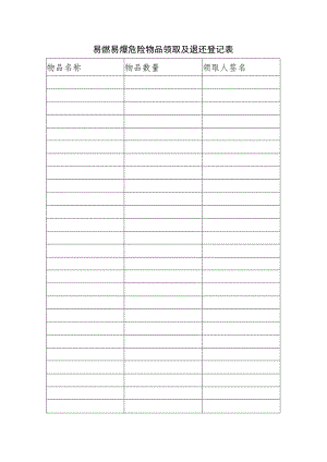 易燃易爆危险物品领取登记表.docx