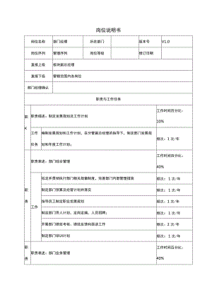 部门经理岗位说明书.docx