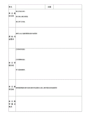 X教育集团XX年级XX学科XX册电子单元设计模板（通案模板）.docx