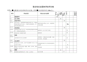 联合性社会团体评估评分表.docx
