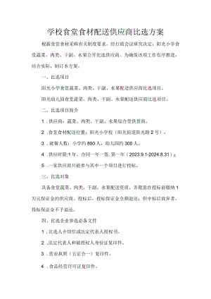 学校食堂食材配送供应商比选方案.docx