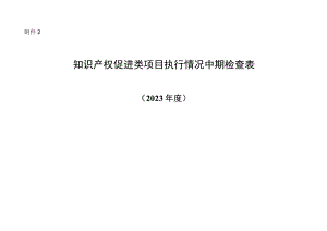 知识产权促进类项目执行情况中期检查表（2023年度）.docx