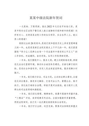 某某中级法院新年贺词.docx