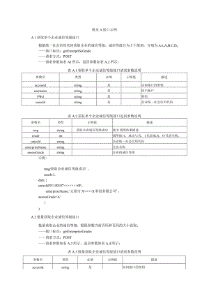 商务诚信公共服务平台 信息交换接口示例.docx