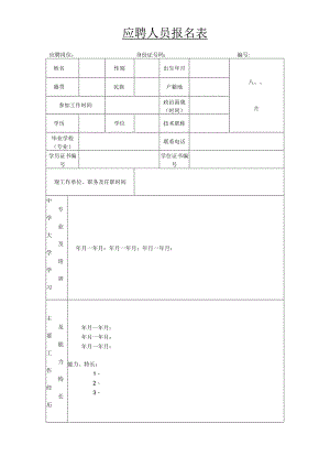 苏州工业园区管委会应聘人员登记表.docx