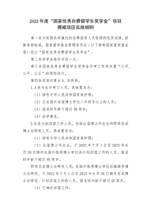 国家优秀自费留学生奖学金实施细则.docx