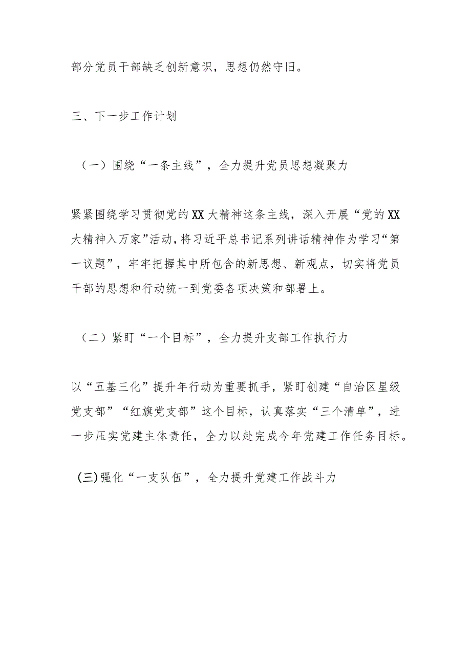 XX党组织书记年度的抓基层党建工作述职报告.docx_第3页
