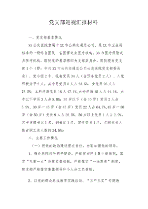 党支部巡视汇报材料.docx