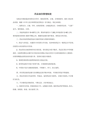 药品储存管理制度.docx