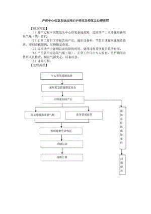产房中心供氧系统故障的护理应急预案及处理流程.docx