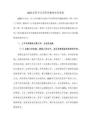2023党委书记述职述廉报告供借鉴.docx