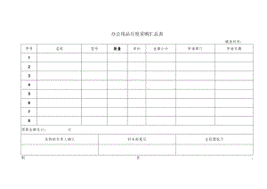 办公用品月度采购汇总表.docx