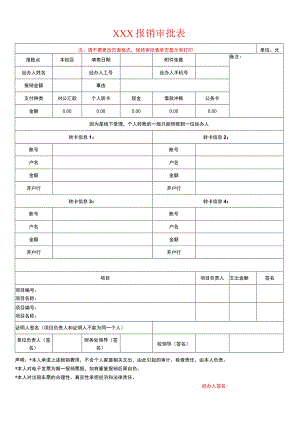 报销审批表模板.docx