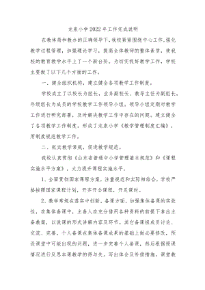 龙泉小学2022年工作完成说明.docx