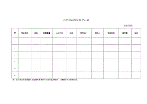 办公用品收发存登记表.docx