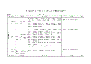 福建省法定计量检定机构监督检查记录表.docx