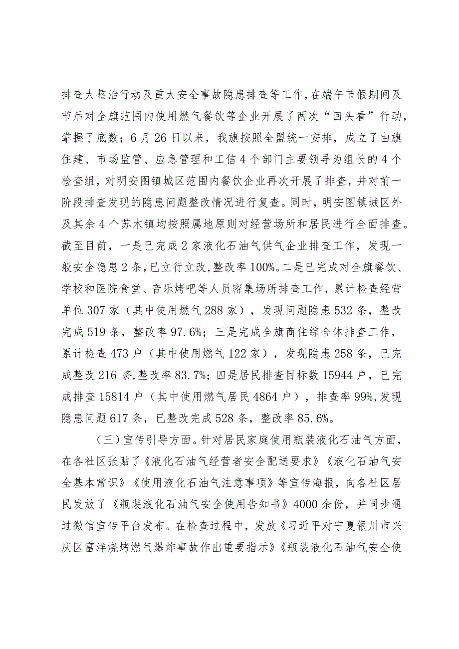 燃气领域安全排查整治工作开展情况汇报.docx_第2页