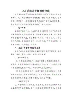 选派干部管理办法.docx